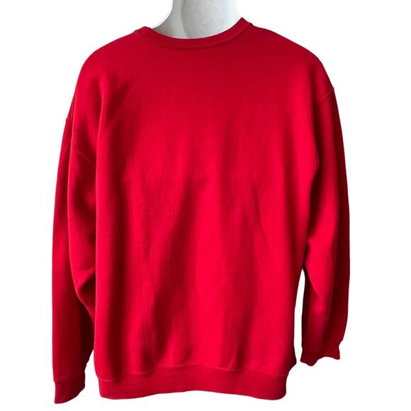 JERZEES Digi-Knit Santa Suit Style Ugly Christmas Sweatshirt Size XL - Picture 5 of 5